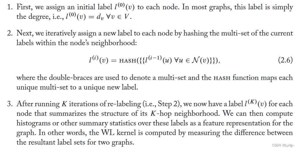 图表示学习 Graph Representation Learning chapter2 背景知识和传统方法