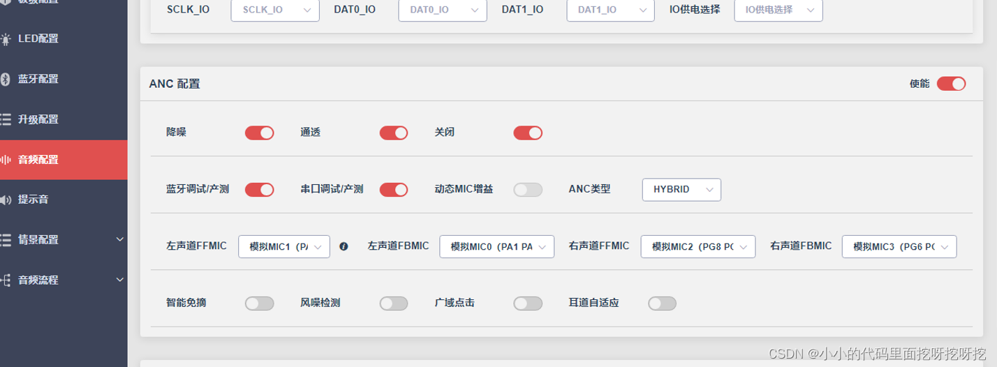 ANC的配置