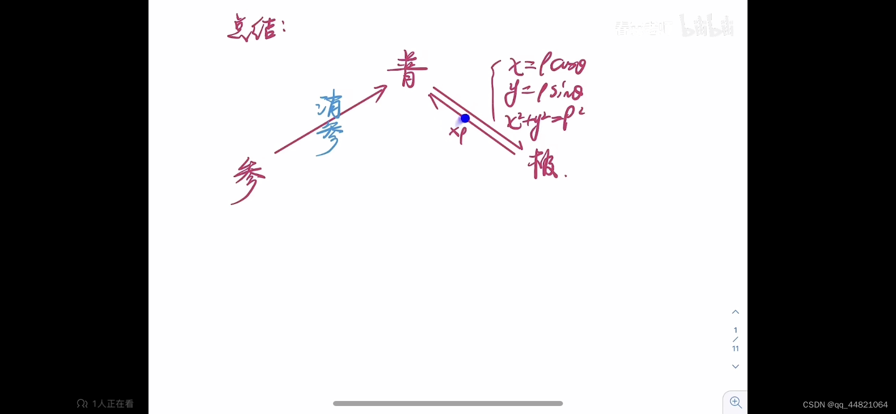 极坐标方程，参数方程转化为普通方程