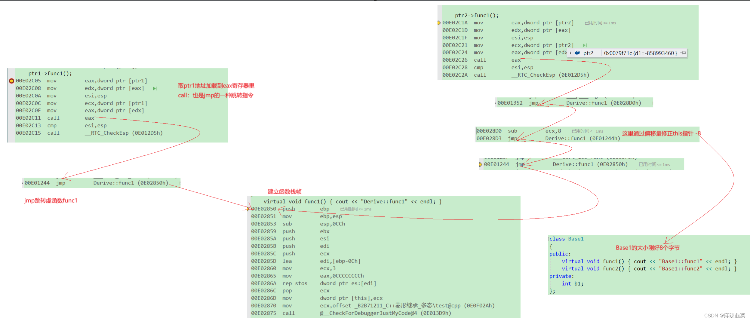 C++菱形继承_多态