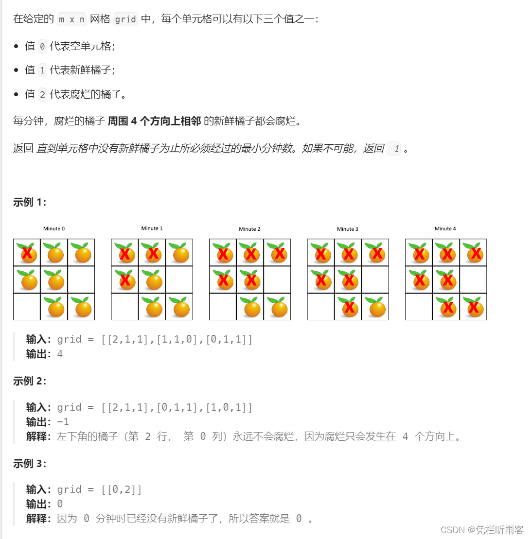 【LeetCode每日一题】【BFS模版与例题】【二维数组】130被围绕的区域  994 腐烂的橘子