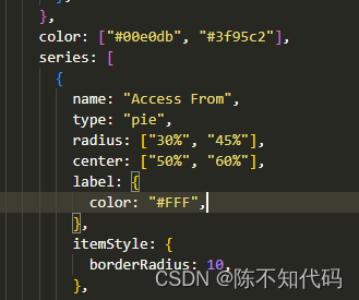 关于V5版本的echarts的引导线标签文字存在描边问题