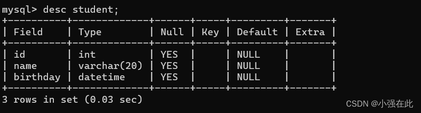 MySQL数据库基础（数据库操作，常用数据类型，表的操作）