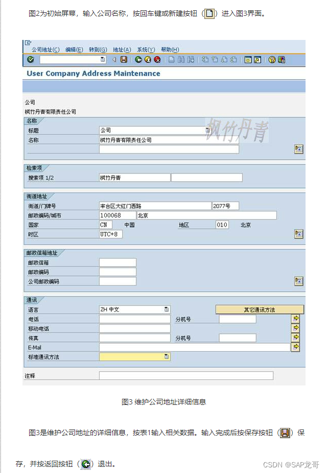 SAP-BASIS09-定义公司地址