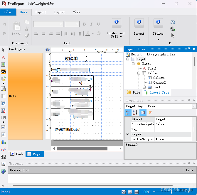 c#实现传入文件后缀名为 “.frx“ 的报表文件，以及SQL语句进行打印功能