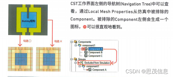 CST电磁仿真局部网格设置与仿真结构不参与仿真设置【基础教程】