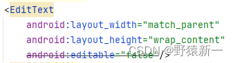 Android EditText代码设置不可编辑不可输入