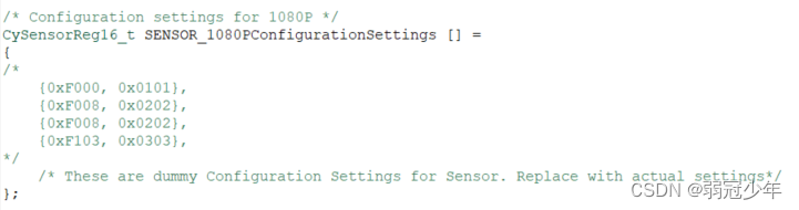 CYUSB3065配置CMOS