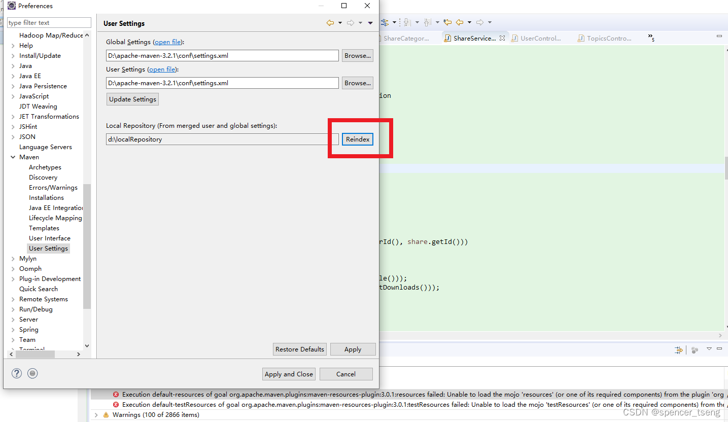 Execution defaultresources of goal org.apache.maven.pluginsmaven