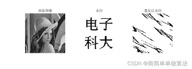 基于二维CS-SCHT变换和LABS方法的水印嵌入和提取算法matlab仿真