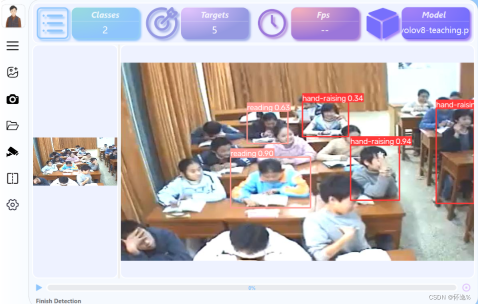 智慧课堂基于YOLOv8的学生上课行为检测