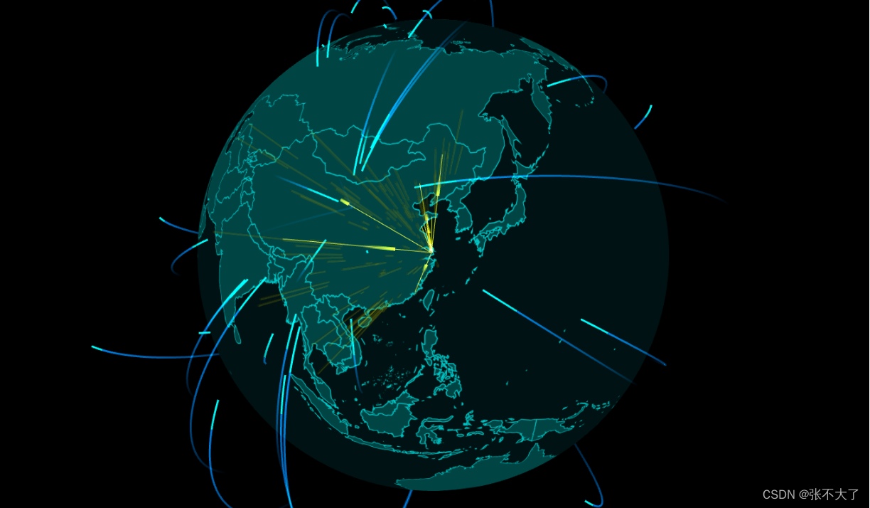 echarts中绘制3D三维地球