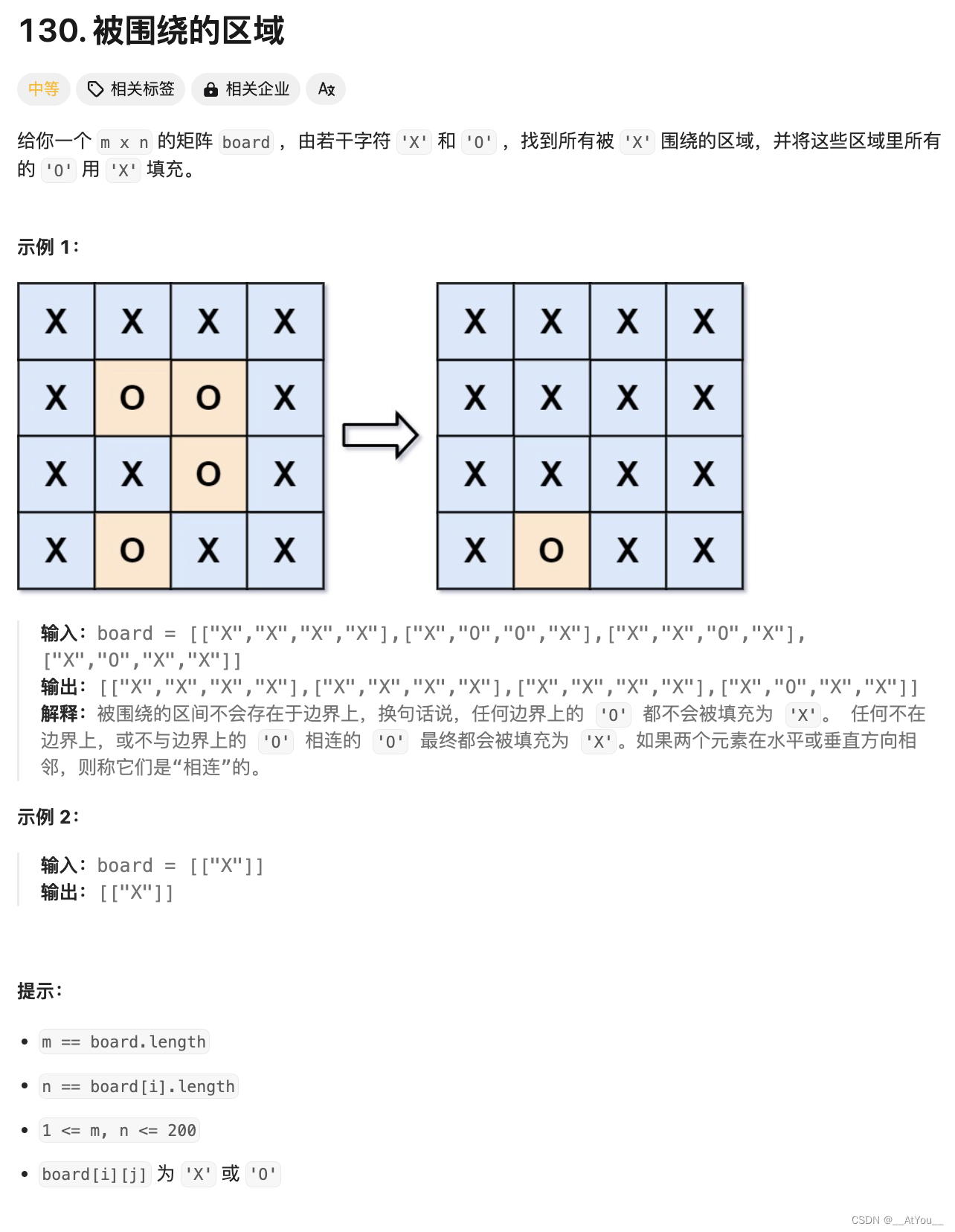 Golang | Leetcode Golang题解之第130题被围绕的区域