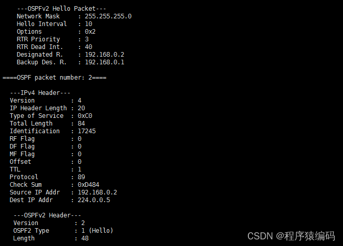 OSPF协议解析及相关技术探索（C/C++代码实现）