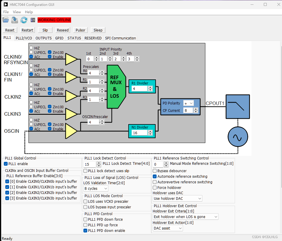ad9689 hmc7044调试记录(一)