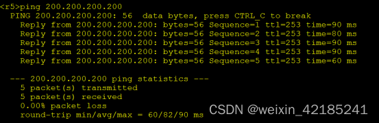 OSPF直连路由引入实验简述