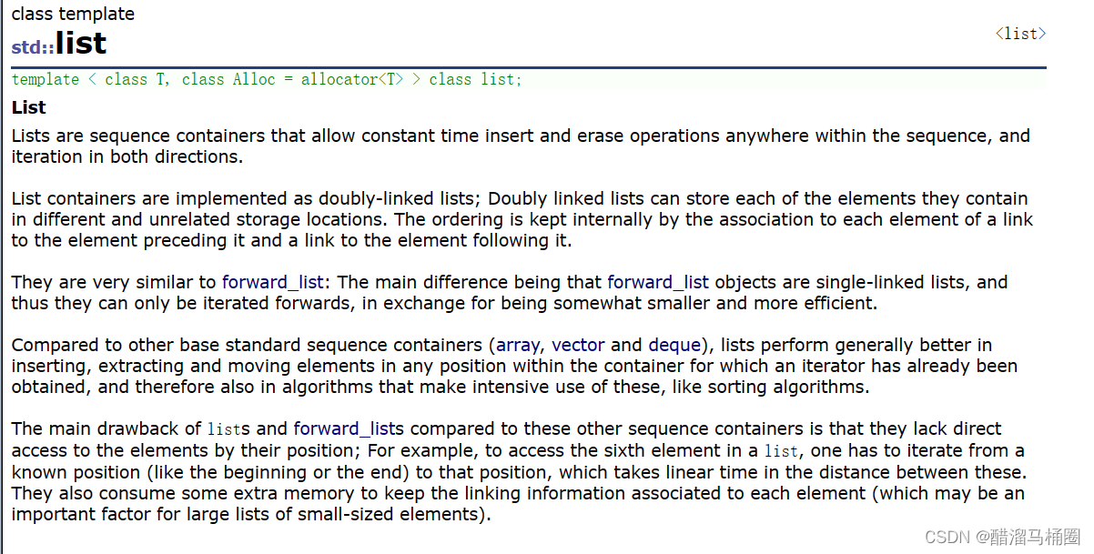 【c++】STl-<span style='color:red;'>list</span><span style='color:red;'>使用</span>&&<span style='color:red;'>list</span>模拟实现