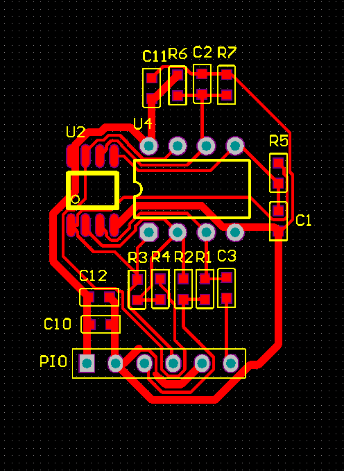 6969测试运放lm358以及 tl082 都是双运放, 65 这部分使用同一