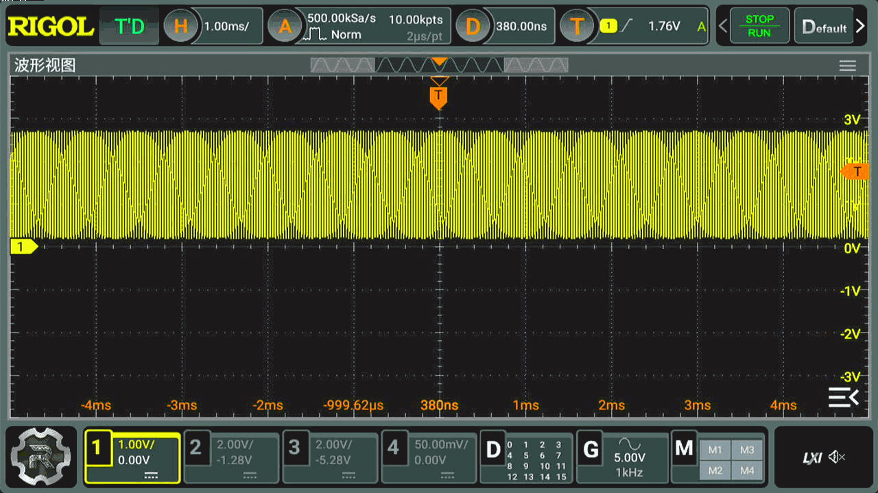 2.1  单片机晶振波形
