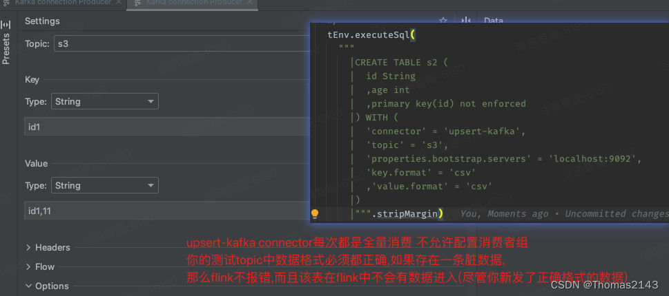 为什么我的flink upsert-kafka 没有数据输出