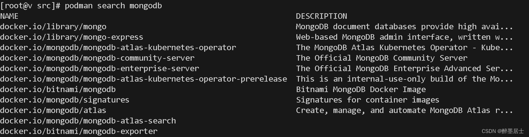 Podman<span style='color:red;'>配置</span><span style='color:red;'>mongodb</span>