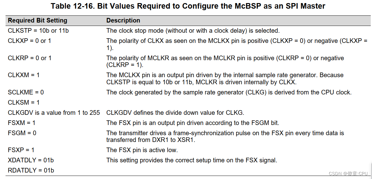 MCBPS配置成SPI