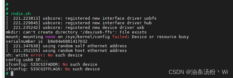 [RV1106-LINUX-IPC] 关于 rndis 功能无法使用的解决办法