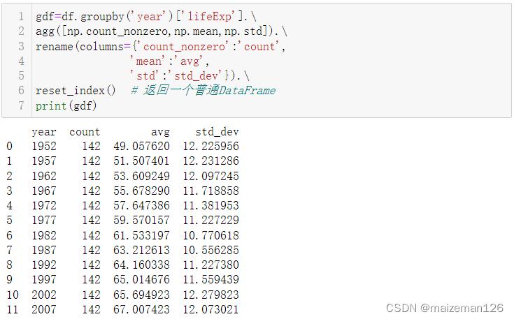 python数据分析——分组操作1