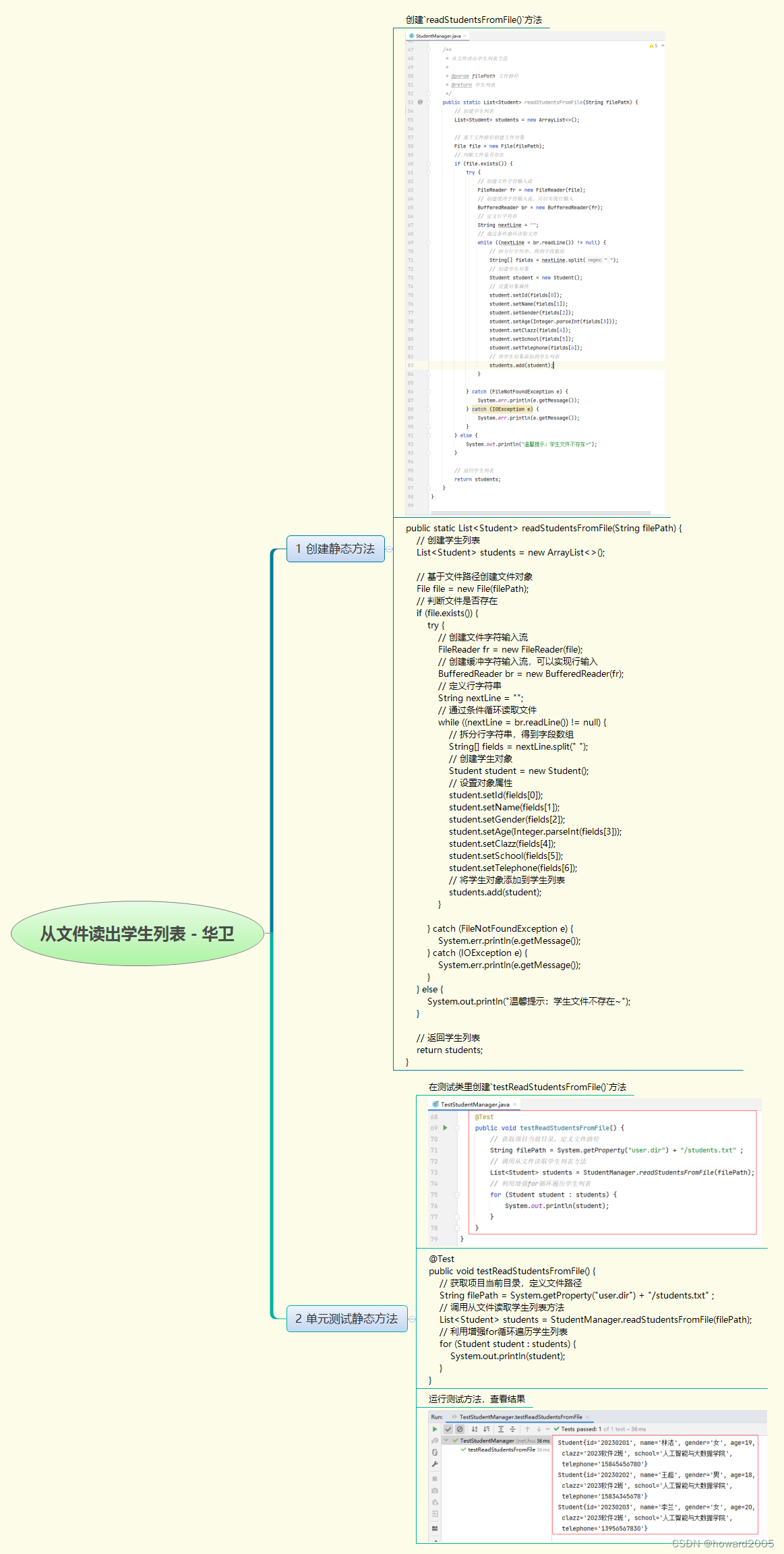 Java实战：从文件读出学生列表