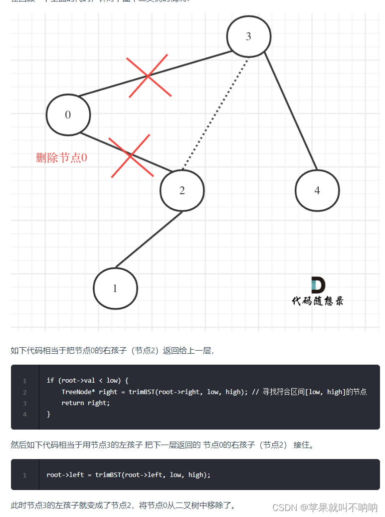 ★【<span style='color:red;'>二</span><span style='color:red;'>叉</span>搜索<span style='color:red;'>树</span>】【<span style='color:red;'>修剪</span><span style='color:red;'>二</span><span style='color:red;'>叉</span><span style='color:red;'>搜</span><span style='color:red;'>素</span><span style='color:red;'>树</span>】<span style='color:red;'>Leetcode</span> <span style='color:red;'>669</span>. <span style='color:red;'>修剪</span><span style='color:red;'>二</span><span style='color:red;'>叉</span>搜索<span style='color:red;'>树</span>