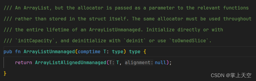 ArrayListUnmanaged