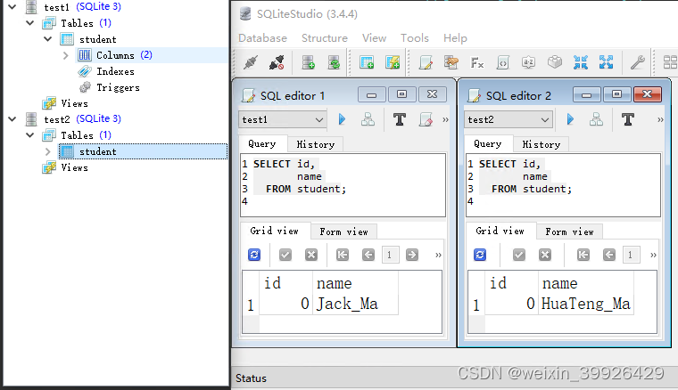 QT C++ sqlite 对多个数据库的操作