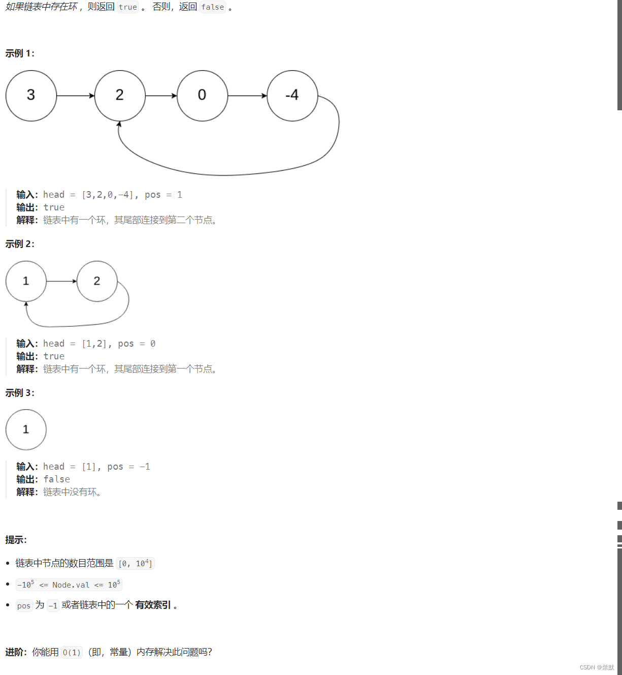 经典的带环链表问题(链表补充）