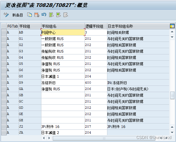 【FI】关于资产主数据的屏幕格式（S_ALR_87009044）的配置