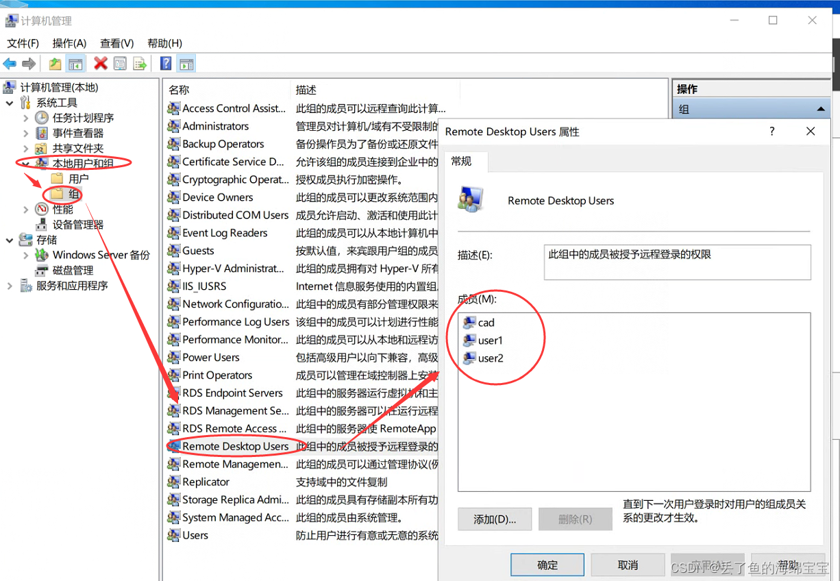 Windows Server 2022 使用ApacheDS用户远程桌面登录服务器