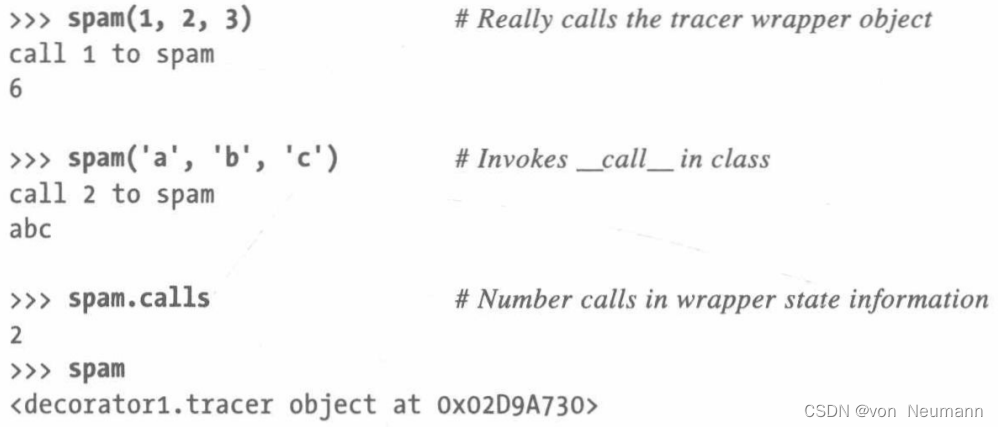 系统学习Python——装饰器：函数装饰器-[跟踪调用]