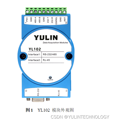 <span style='color:red;'>Modbus</span> RTU转<span style='color:red;'>Modbus</span> TCP模块，RS232/485转以太网模块，YL102 多功能串口<span style='color:red;'>服务器</span>模块