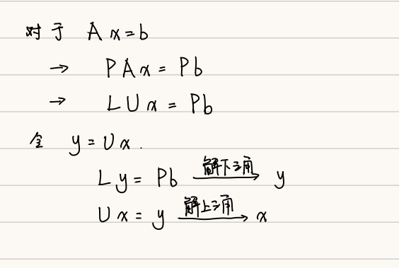 解线性方程组——直接解法：LU分解、PLU分解(类似列主元消去法) | 北太天元