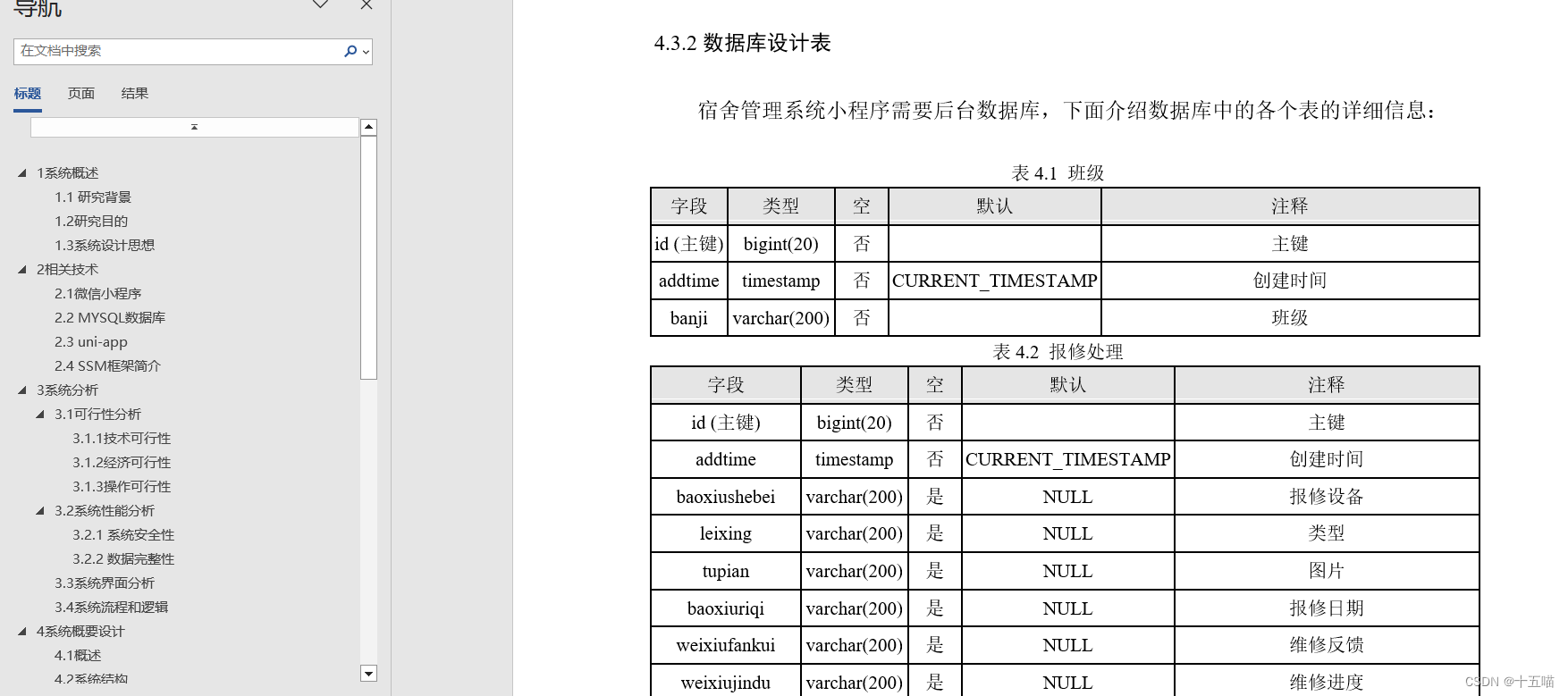 学生宿舍管理系统设计与实现(源码+数据库+文档)