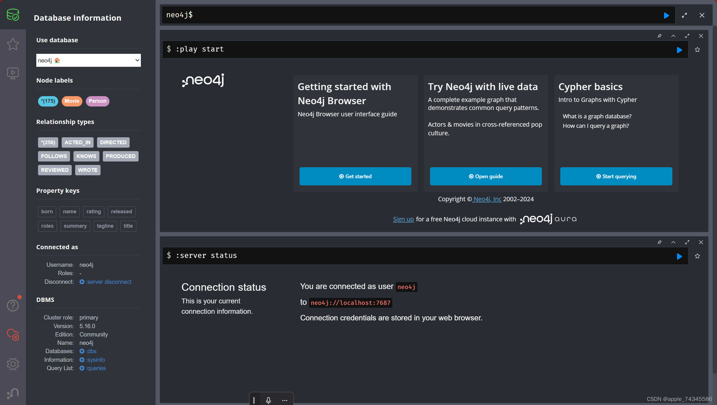 Python连接Neo4j V5数据库