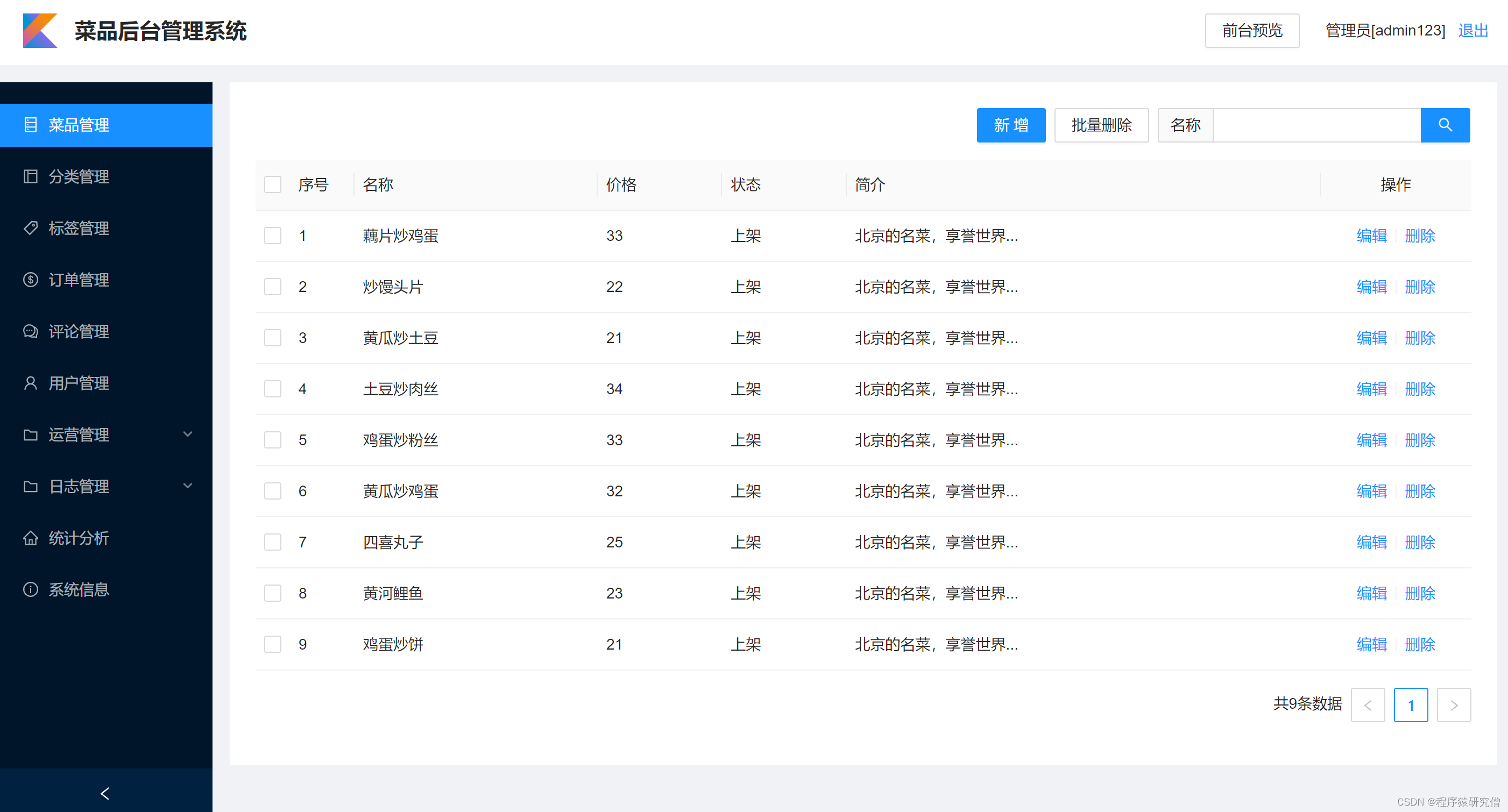 基于Java的外卖点餐系统设计与实现