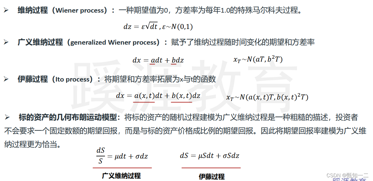 金融中的数学知识