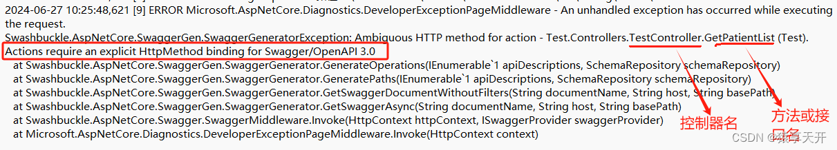 .Net WebApi启动 Swagger异常报错： Failed to load API definition