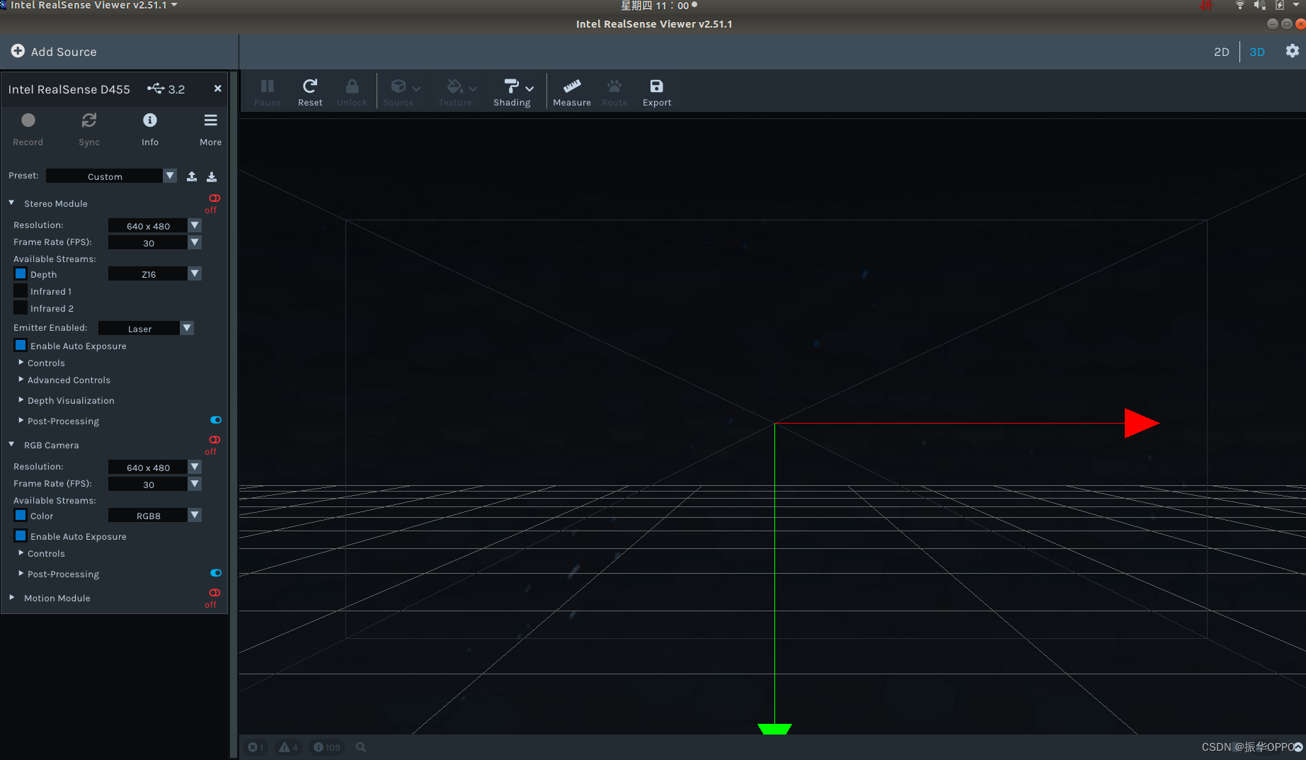 ubuntu18.04+realsenseD455制作<span style='color:red;'>TUM</span><span style='color:red;'>数据</span><span style='color:red;'>集</span>