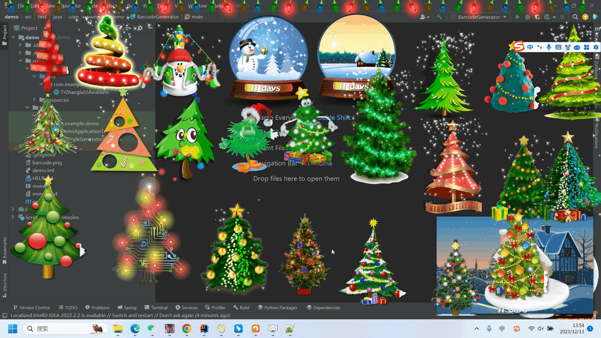 圣诞节酷炫特效合集【含十几个HTML+CSS前端特效+34个桌面酷炫圣诞程序】