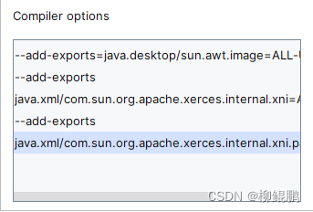 Java｜IDEA 中添加编译参数 --add-exports