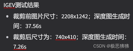 使用IGEV和双目相机生成深度图实现测距