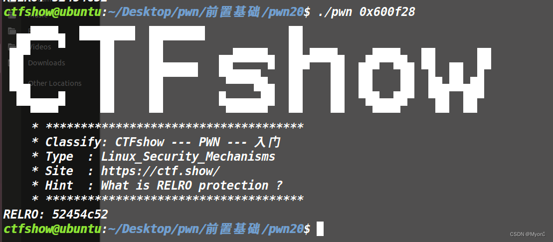 CTFshow-PWN-前置基础（pwn20）
