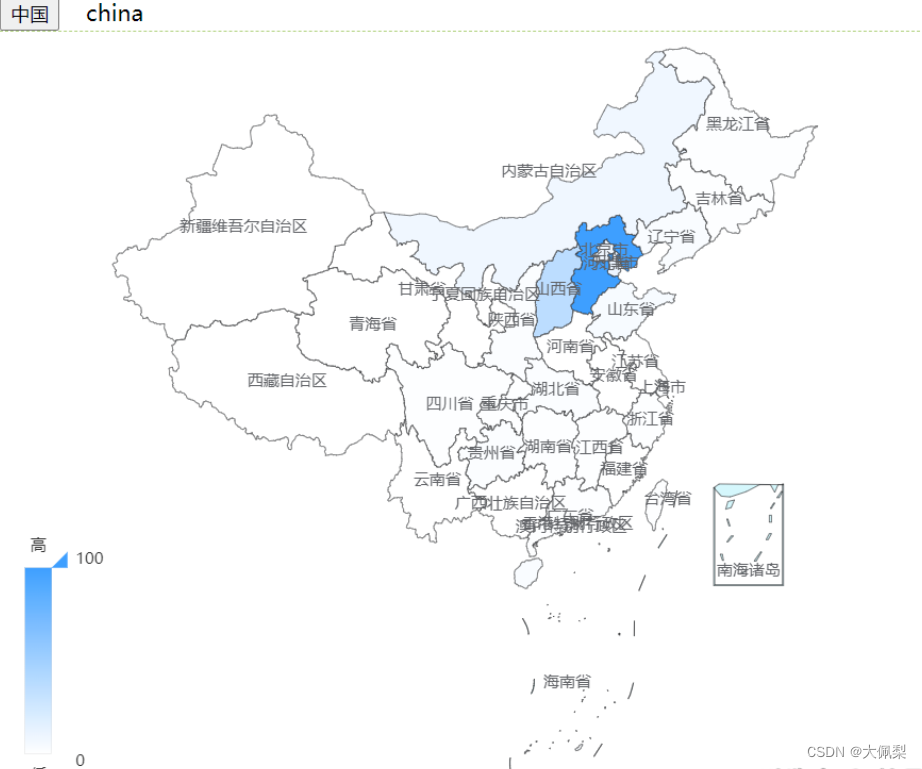 Vue中使用echarts@4.x中国地图及AMap相关API的使用