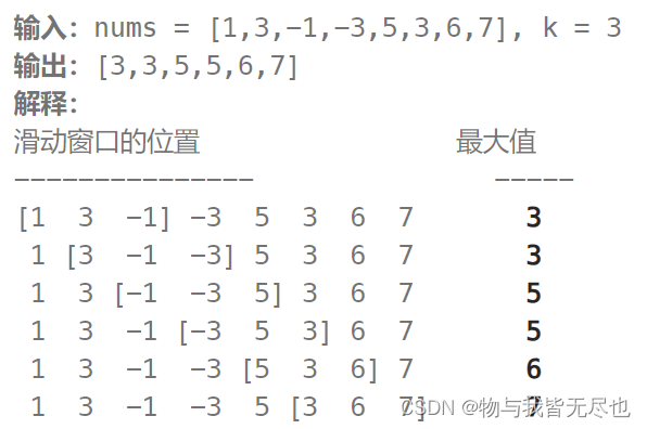 560.滑动窗口最大值